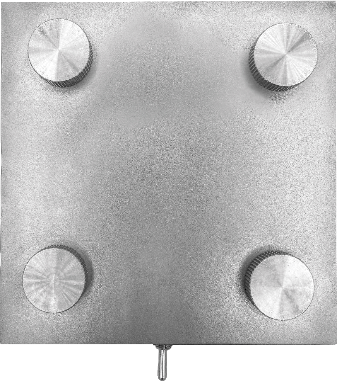 The stainless steel lamp, cut out