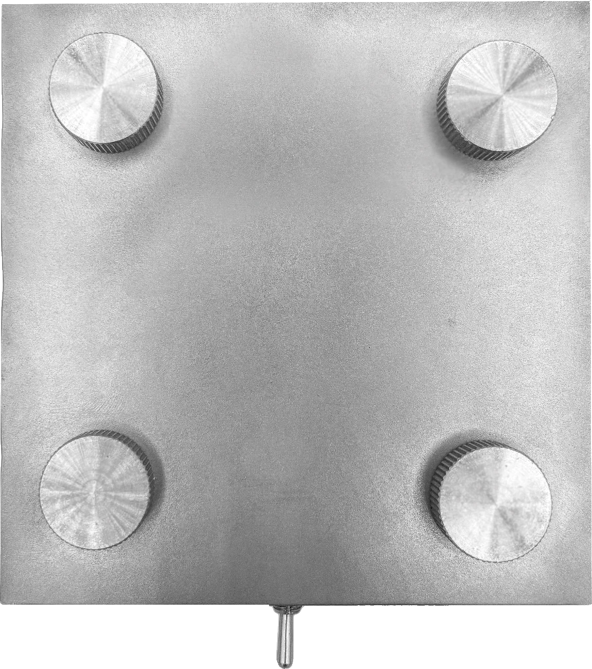 The stainless steel lamp, cut out