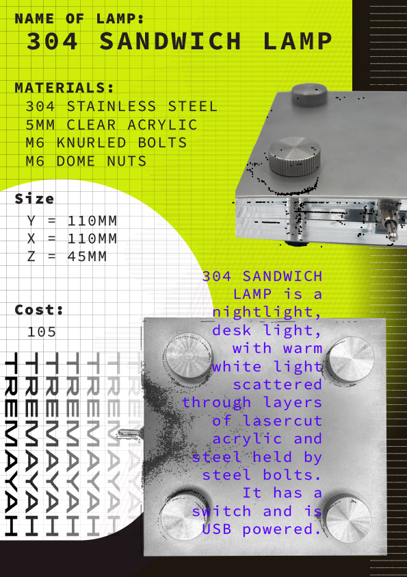 '304 Sandwich Lamp' spec poster