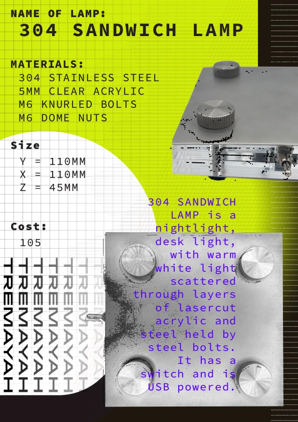 '304 Sandwich Lamp' spec poster