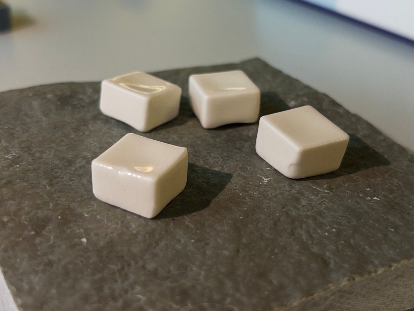Finished keycaps detail